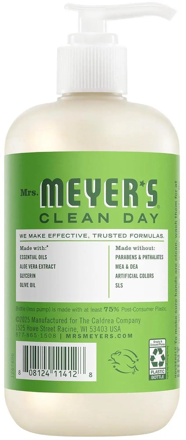 Alt view image 3 of 6 - Mrs. Meyer's Clean Day Hand Soap, Fresh Cut Grass, 12.5 Fl Oz