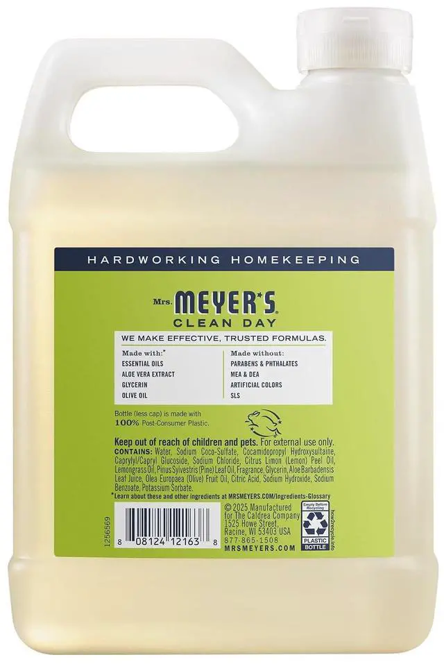 Alt view image 4 of 6 - Mrs. Meyer's Clean Day, Hand Soap Refill, Lemon Verbena Scent, 33 Fl Oz