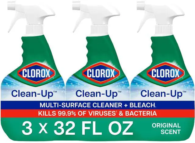 Main image of Clorox Clean-Up Multi-Surface Cleaner with Bleach, 32 fl oz, Pack of 3