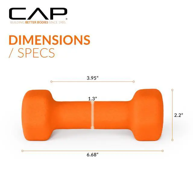 Alt view image 4 of 7 - CAP Barbell Color Series Neoprene Dumbbell Weights Pairs and Sets