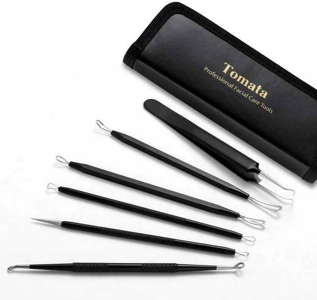 Alt view image 2 of 7 - Blackhead Remover Pimple Popper Comedone Extractor Tool Kit - 6 Piece Professional Stainless Steel