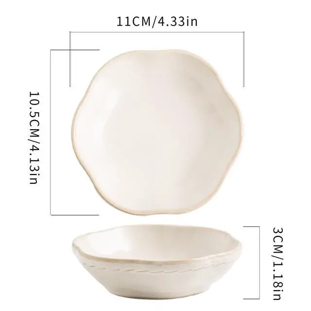 Alt view image 6 of 6 - Ceramic Floral Jewelry Tray Ring Holder Trinket Bowl for Women