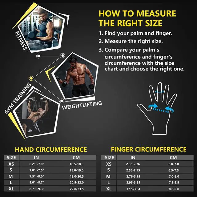 Alt view image 6 of 6 - Ihuan Breathable Weight Lifting Gym Gloves, Fingerless with Wrist Support, Palm Protection, Extra Grip for Fitness, Training, Rowing, Pull-ups