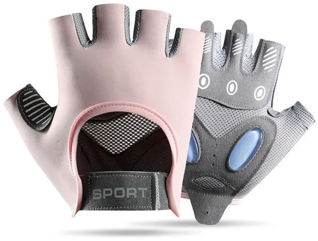 Main image of Mawjom Breathable Half Finger Workout Gloves with Full Palm Protection Grip for Women Men Gym Fitness Weightlifting