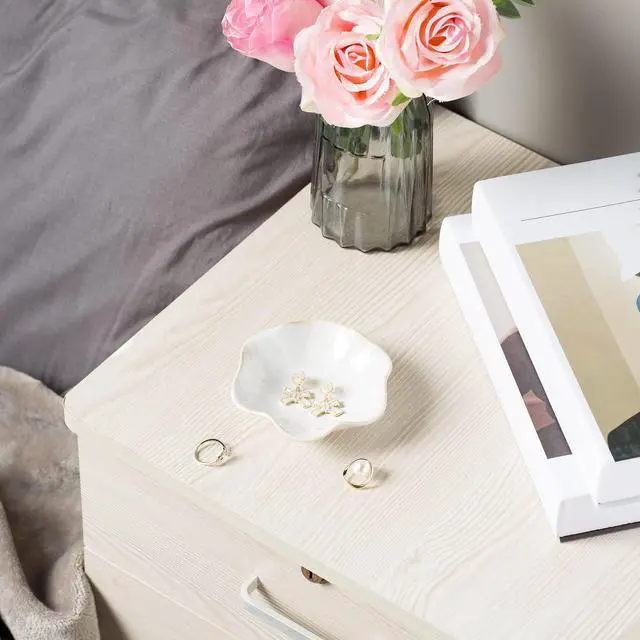 Alt view image 4 of 6 - BEUNAIZER Ceramic Jewelry Dish Ring Tray Trinket Tray Key Bowl