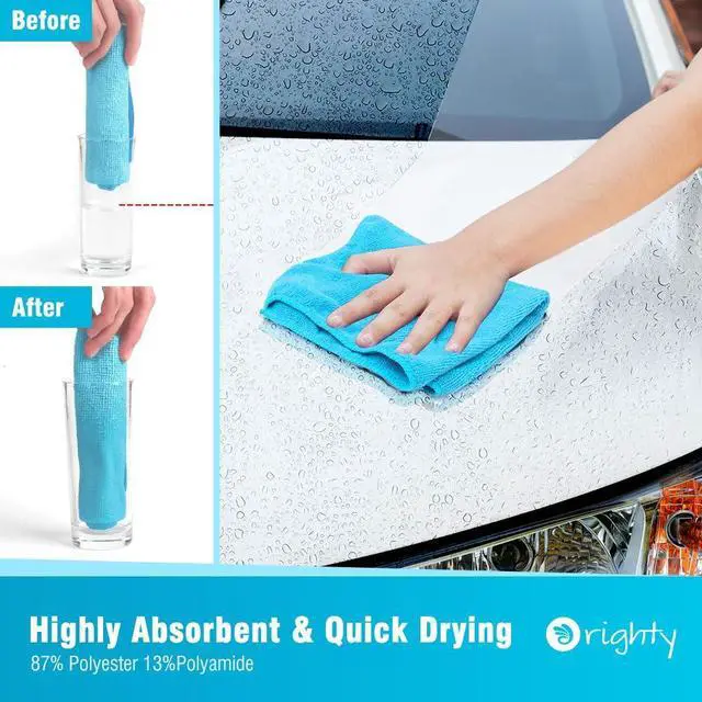 Alt view image 4 of 6 - Orighty Microfiber Cleaning Cloth 12 Pack 12x11 in