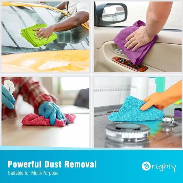Alt view image 6 of 6 - Orighty Microfiber Cleaning Cloth 12 Pack 12x11 in