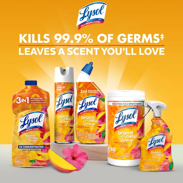 Alt view image 5 of 6 - Lysol All Purpose Cleaner Spray, Disinfectant, Mango, 32oz