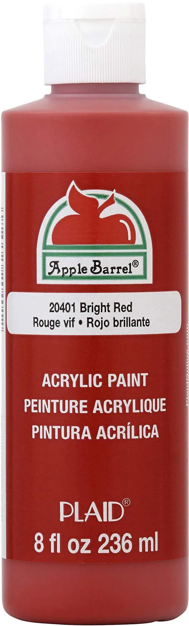 Main image of Apple Barrel J20401 Acrylic Paint, Bright Red, 8 Ounce, 1 Count
