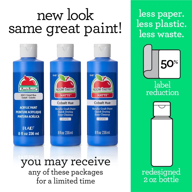 Alt view image 3 of 7 - Apple Barrel 20404 Black Acrylic Paint 8oz (Pack of 1)
