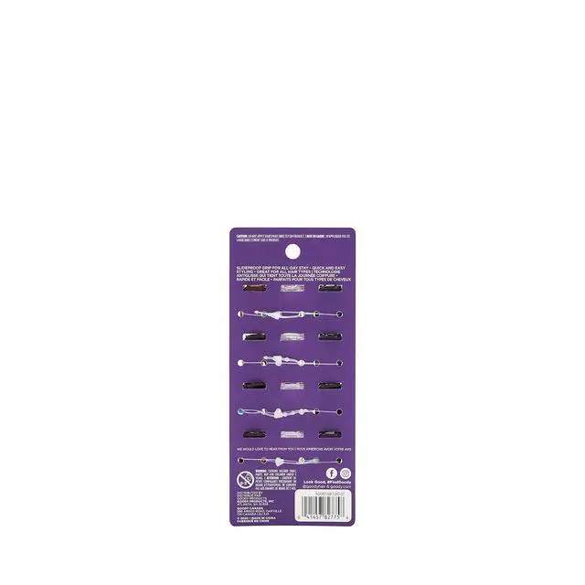 Alt view image 2 of 2 - Goody Small Basic Half-Claw Hair Clips, 12-Count, 3-Prong, for All Hair Types, Neutral Colors (Black, Tortoise, Clear), SlideProof Grip All-Day Hold