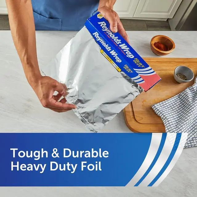 Alt view image 2 of 6 - Reynolds Wrap 12in x 50sq ft Heavy Duty Aluminum Foil Roll