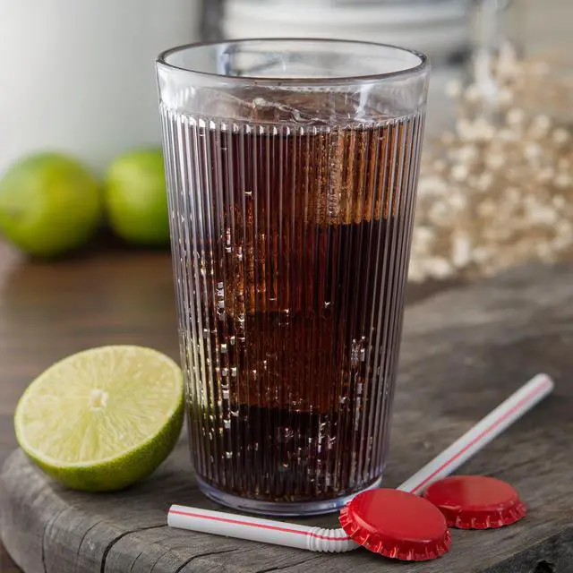 Alt view image 3 of 5 - Carlisle FoodService Products Crystalon Stack-All Stackable Plastic Tumbler 12.5oz Ribbed Texture Clear