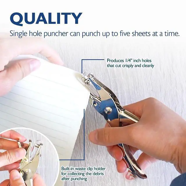 Alt view image 6 of 6 - BAZIC Single Hole Paper Punch