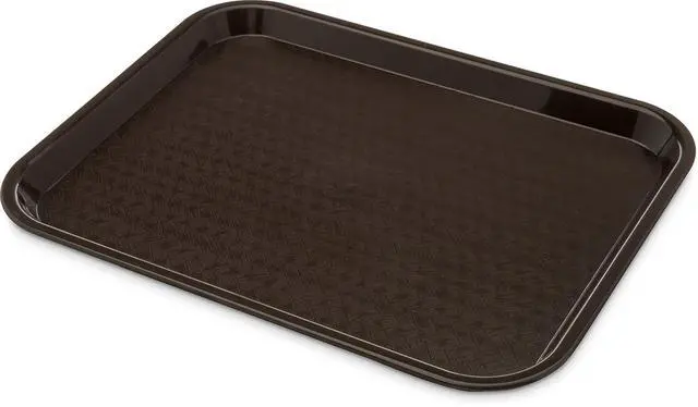 Main image of Carlisle FoodService Products Caf Cafeteria Tray, 10" x 14", Chocolate, 1 Count