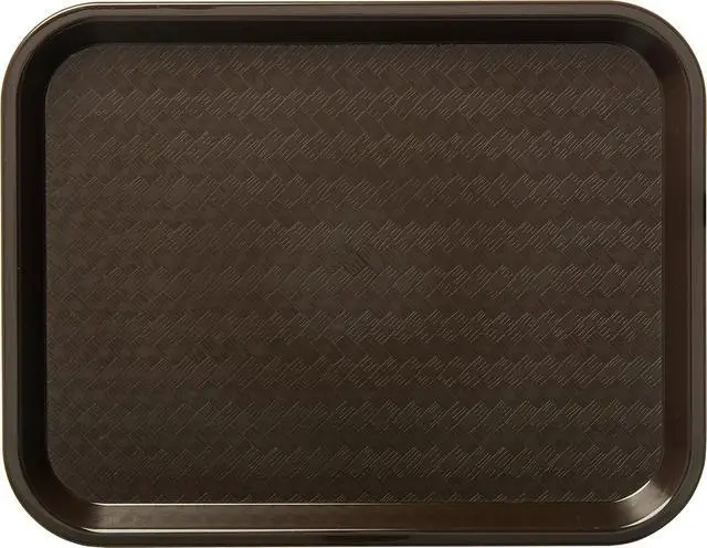 Alt view image 2 of 6 - Carlisle FoodService Products Caf Cafeteria Tray, 10" x 14", Chocolate, 1 Count