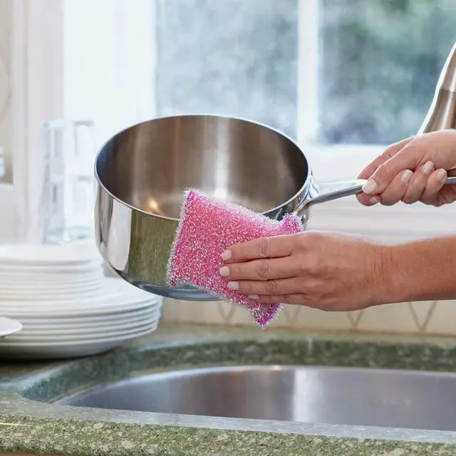 Alt view image 3 of 3 - Casabella Sparkle Scrub Sponge 2-Pack Colors Vary