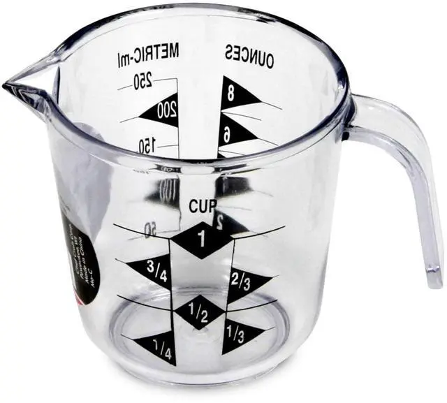 Main image of Chef Craft Select Plastic Measuring Cup, 1Cup, Clear
