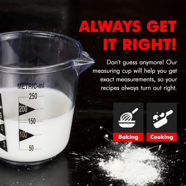 Alt view image 5 of 7 - Chef Craft Select Plastic Measuring Cup, 1Cup, Clear