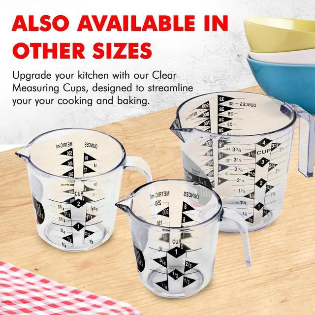 Alt view image 6 of 7 - Chef Craft Select Plastic Measuring Cup, 1Cup, Clear