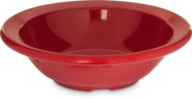 Main image of Carlisle FoodService Products Kingline Bowl with Rim, Melamine, 4.75Ounces, Red
