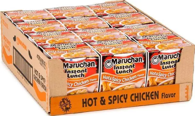 Main image of Maruchan Instant Lunch Ramen Noodles, Hot & Spicy Chicken, 2.25oz (12 Pack)