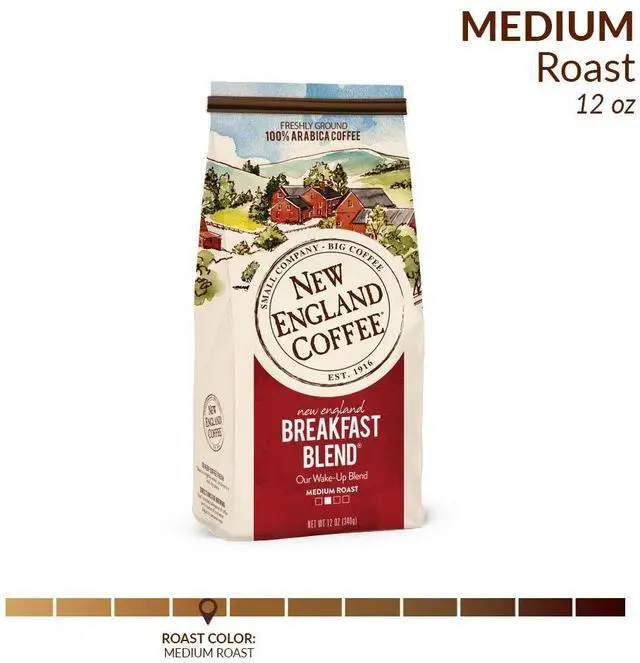 Alt view image 2 of 3 - New England Coffee Breakfast Blend Ground Coffee 12oz (Pack of 1)