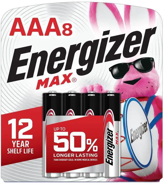 Main image of Energizer MAX AAA Alkaline Batteries (8 Pack)