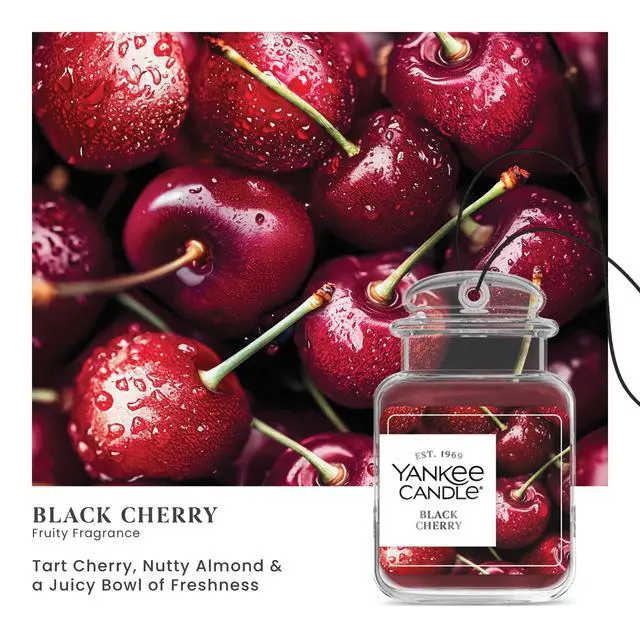 Alt view image 2 of 4 - Yankee Candle Car Jar Ultimate Black Cherry, Up to 30 Days Continuous Fragrance, True-to-Life Scent, Essential Oils, Ideal for Cars and Small Spaces
