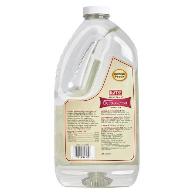 Alt view image 5 of 6 - Kaytee Hummingbird ElectroNectar Wild Bird Food, Ready to Use, 64Ounces