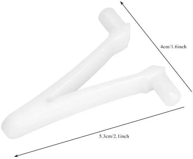 Alt view image 2 of 6 - ATIE Butterfly Pool Clips 6 Pack Attachment Clips for Swimming Pool Brush, Skimmer, Vacuum, Mini Jet Vacuum, Telescopic Pole