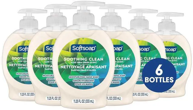Main image of Softsoap Moisturizing Liquid Hand Soap Soothing Clean Aloe Vera, 7.5Fl Oz (Pack of 6)