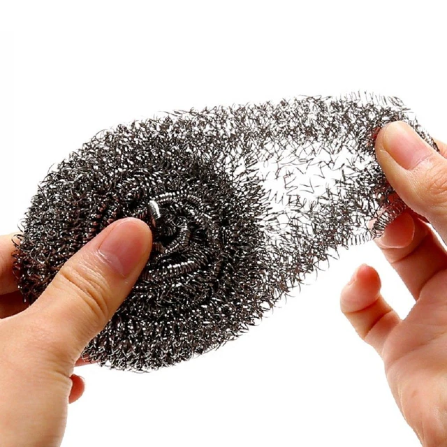 Alt view image 3 of 6 - KTOJOY 6 Pack Stainless Steel Wool Scrubber Scouring Pads