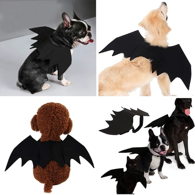 Alt view image 3 of 6 - Malier Cat Dog Bat Costume Wings for Halloween Pets