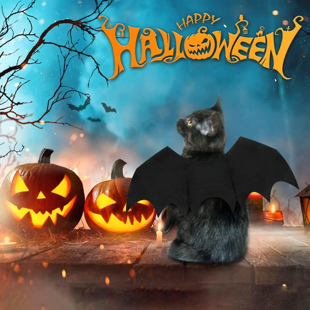 Alt view image 6 of 6 - Malier Cat Dog Bat Costume Wings for Halloween Pets