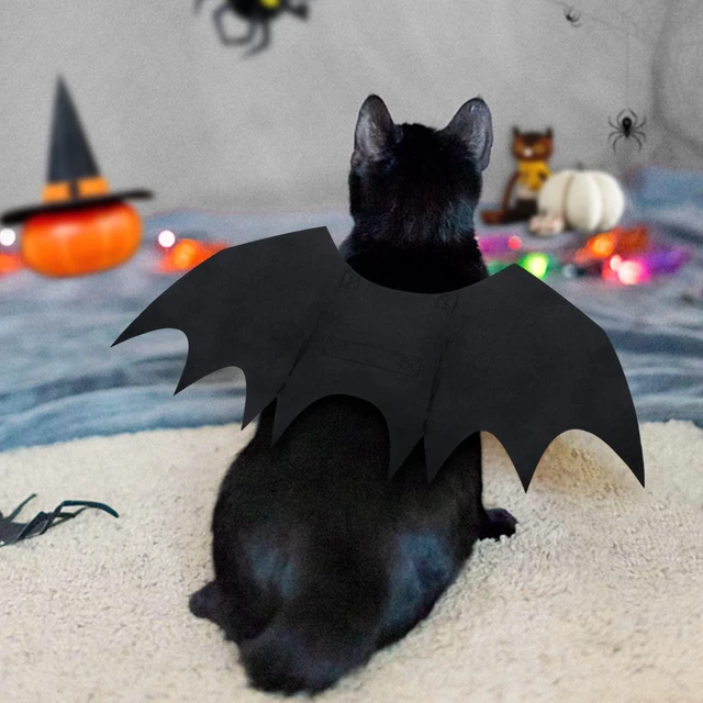 Alt view image 2 of 6 - Malier Cat Dog Bat Costume Wings for Halloween Pets