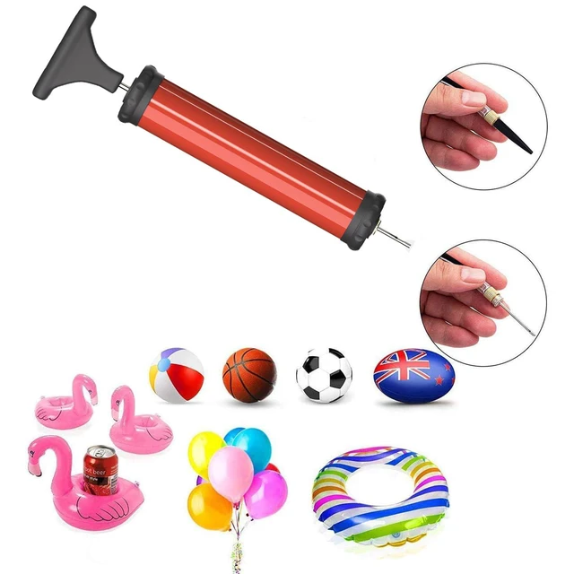 Alt view image 4 of 6 - DDUO Portable Ball Pump Air Inflator Kit with Needle, Nozzle, Extension Hose for Basketball, Football, Volleyball, Rugby, Sports Ball