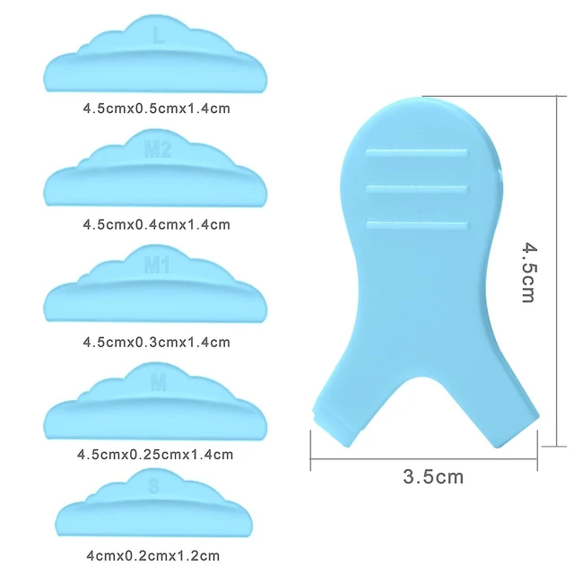 Alt view image 3 of 7 - GEMSANVA 44Pcs Silicone Lash Lift Rods, 5 Size Lash Lift Tools, Blue