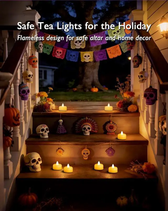 Alt view image 6 of 6 - Raycare 12/24/50/100/150-Pack Battery Operated Tea Lights Candles