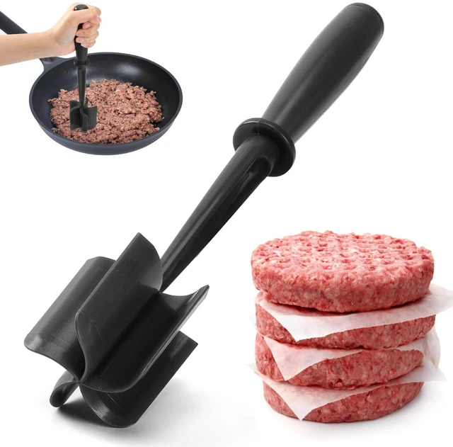 Main image of CUNSENR Meat Chopper, Ground Beef Masher, Hamburger Smasher Tool, Black