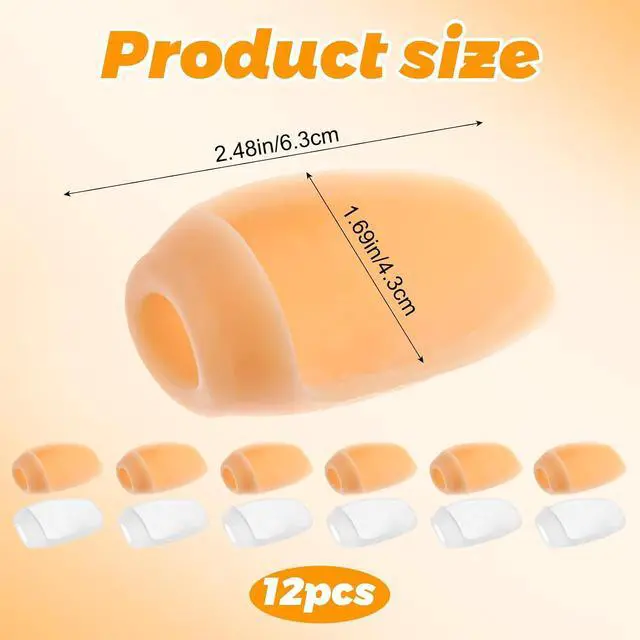 Alt view image 3 of 6 - Dimeho 12 Pcs Bunion Cushion Protector, Corrector Pads, Guards