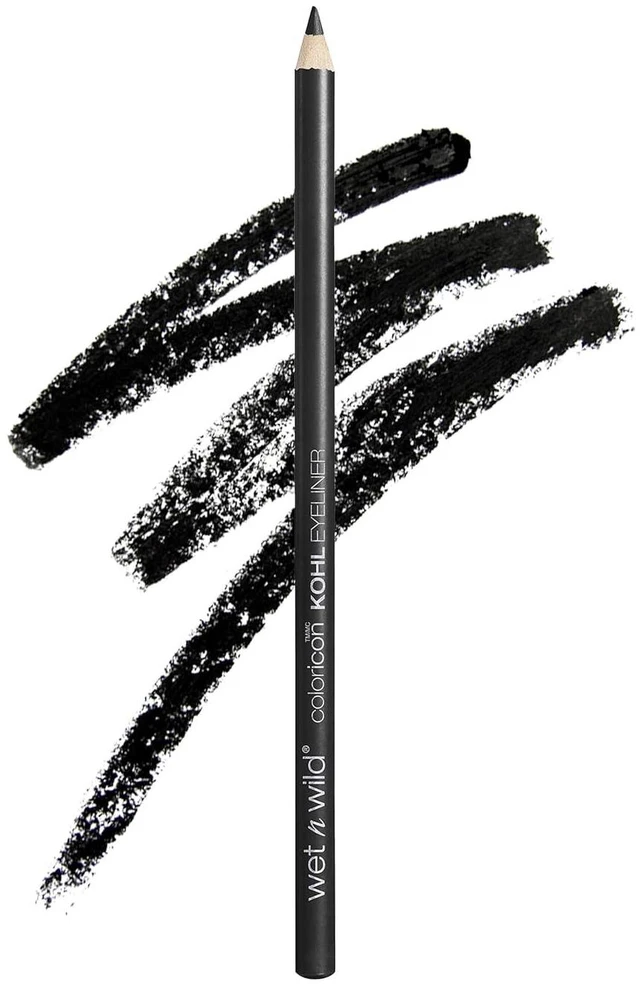 Main image of Wet n Wild Color Icon Kohl Eyeliner Pencil - Baby's Got Black - Rich Hyper-Pigmented Color, Smooth Creamy Application, Long-Wearing Matte Finish, Cruelty-Free