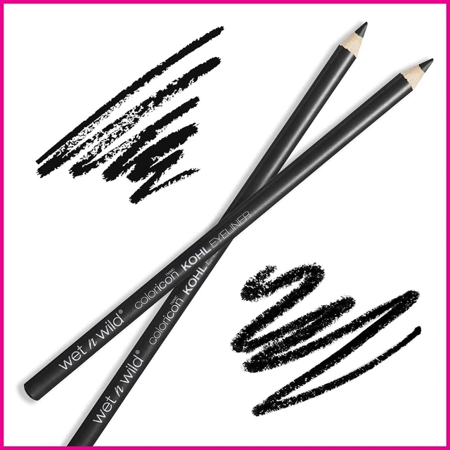 Alt view image 3 of 7 - Wet n Wild Color Icon Kohl Eyeliner Pencil - Baby's Got Black - Rich Hyper-Pigmented Color, Smooth Creamy Application, Long-Wearing Matte Finish, Cruelty-Free