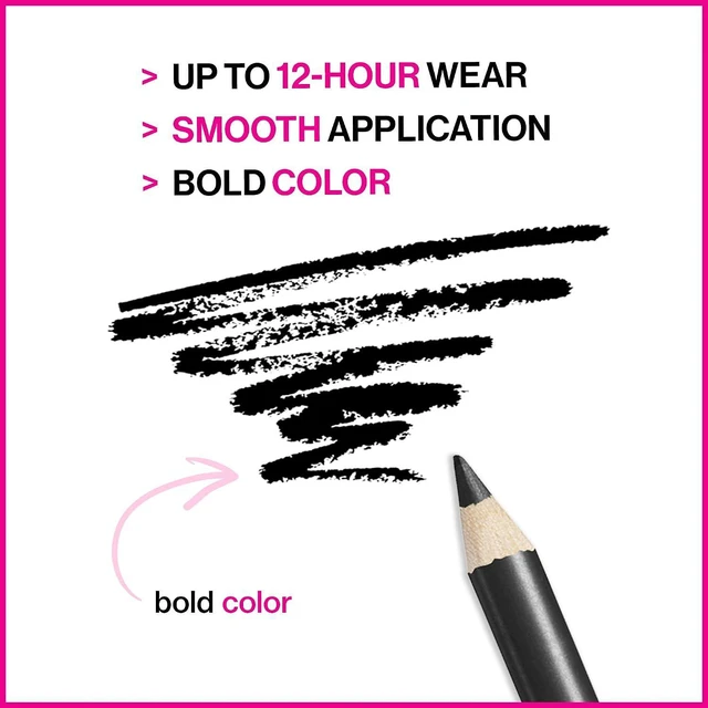 Alt view image 2 of 7 - Wet n Wild Color Icon Kohl Eyeliner Pencil - Baby's Got Black - Rich Hyper-Pigmented Color, Smooth Creamy Application, Long-Wearing Matte Finish, Cruelty-Free