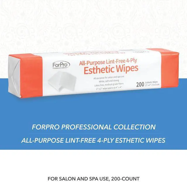 Alt view image 3 of 6 - ForPro All-Purpose Lint-Free 4-Ply Esthetic Wipes, 200 Count, 2"x2"