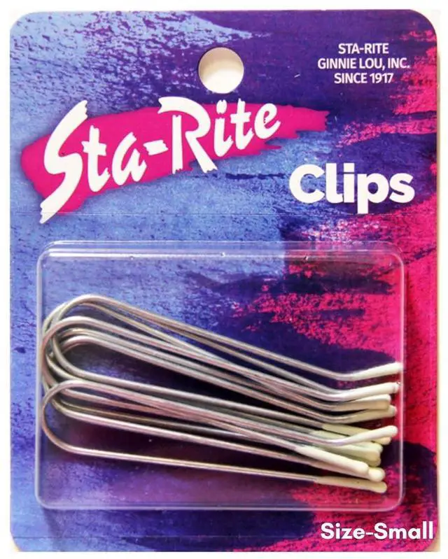 Main image of Sta-Rite Hot Roller Clips Small 9/16-Inch Diameter 8-Count for Electric Rollers & Curlers Heat-Resistant Secure Grip Firm Hold Smooth Tips