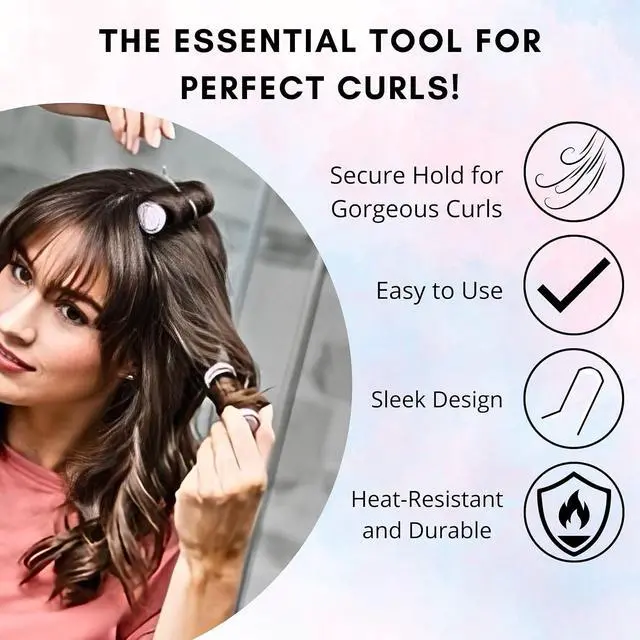 Alt view image 2 of 6 - Sta-Rite Hot Roller Clips Small 9/16-Inch Diameter 8-Count for Electric Rollers & Curlers Heat-Resistant Secure Grip Firm Hold Smooth Tips