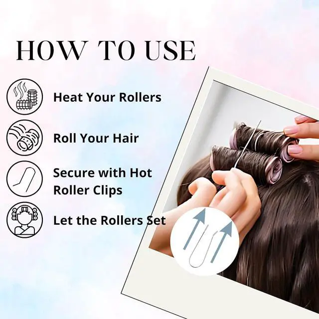 Alt view image 5 of 6 - Sta-Rite Hot Roller Clips Small 9/16-Inch Diameter 8-Count for Electric Rollers & Curlers Heat-Resistant Secure Grip Firm Hold Smooth Tips