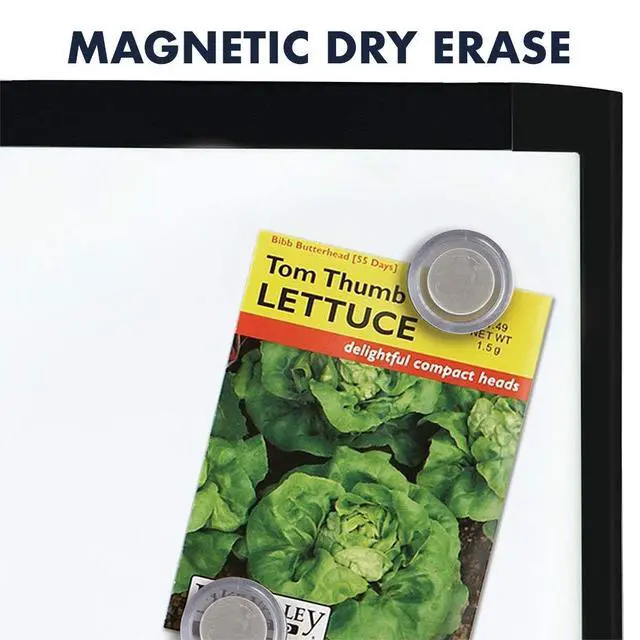 Alt view image 6 of 7 - Quartet MHOW8511-BK Magnetic Dry Erase Whiteboard, 8-1/2" x 11", Black Frame, with 1 Dry Erase Marker and 2 Magnets