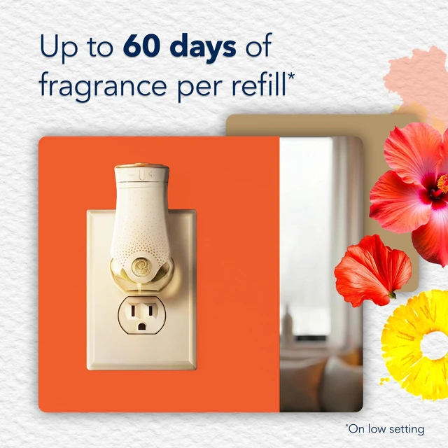 Alt view image 2 of 6 - Glade PlugIns Air Freshener Refills, Hawaiian Breeze, 1.34 Fl Oz, 2 Count